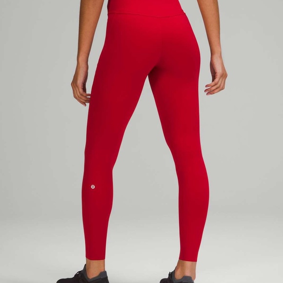 Lululemon Base Pace High-Rise Running Tight 28" Dark Red - Picture 2 of 4